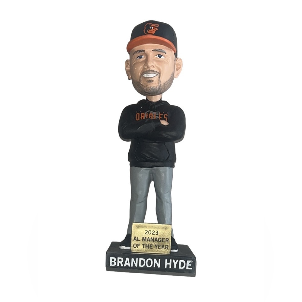 NIB Baltimore Orioles Brandon Hyde 2023 Manager of the Year Bobblehead